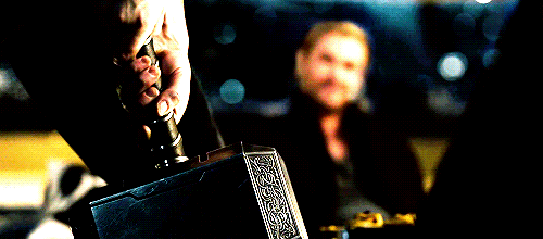 jaeger-kisaragi:  Tony: ‘’If I lift it do I get to rule Asgard?’’Thor: ‘’Yes