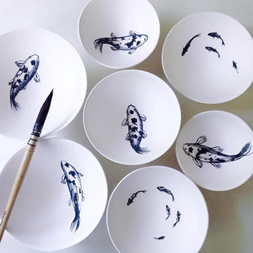 mymodernmet:  Delicate Fish Paintings Express Artist Niharika Hukku’s Elegant Vision of the World 