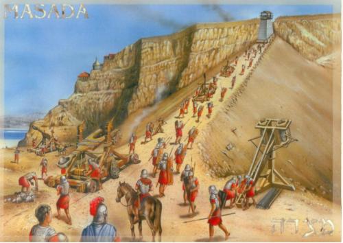 The Siege of MasadaIn 66 AD a large Jewish partisan group called the “Sicarii” rebelled 