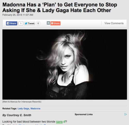 surprisebitch:  Could the Katy + Madonna + Gaga collab be the sequel to Telephone?