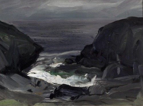 George Bellows aka George Wesley Bellows (American, 1882-1925, b. Columbus, OH, USA) - 1: Storm Sea,