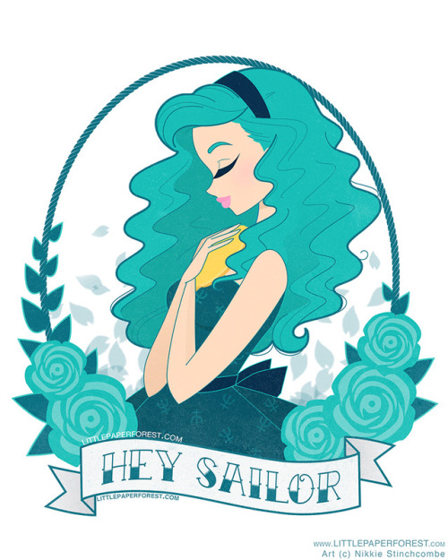 littlepaperforest: Part Two of my ‘Hey Sailor’ Pin-Up Series! ♡ Part One - The Inne