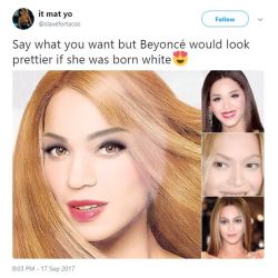 the-real-eye-to-see: Say what you want but saying a woman of color would be beautiful as a white woman is racist