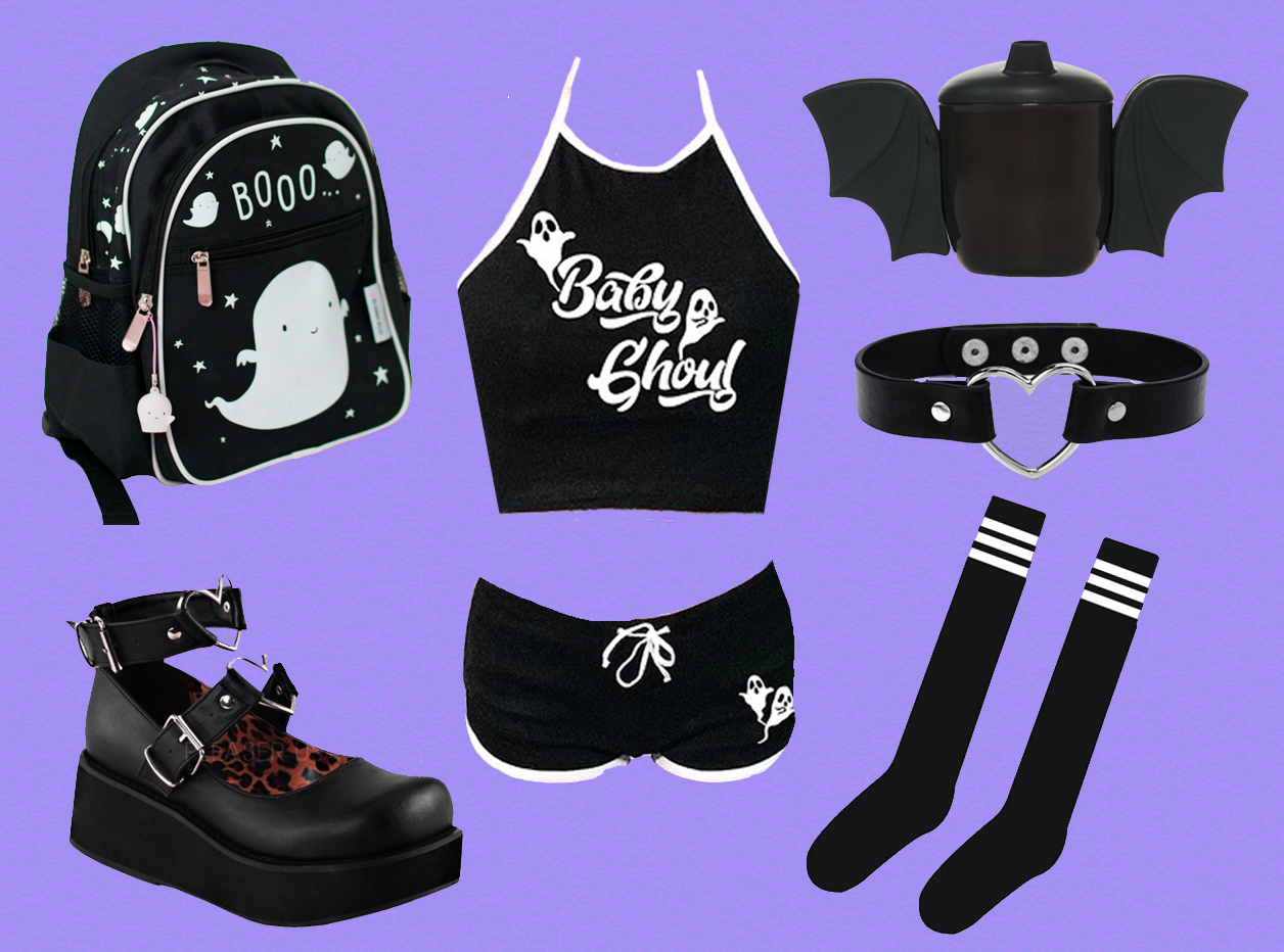 little-goodies: bag ♡ shoes ♡ shirt ♡ shorts sippy cup ♡ choker ♡ socks