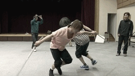 lynxyz:Kenshin vs Soujiro fight scene choreography || rehearsal, NG, final cut