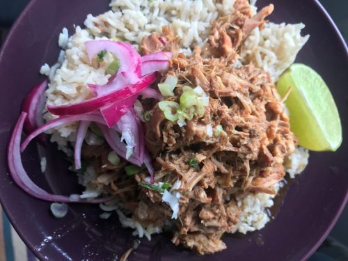 Honey Lime Soy Pulled Pork#leftovers inside leftovers.. It’s slow cooker season.The Recipe..