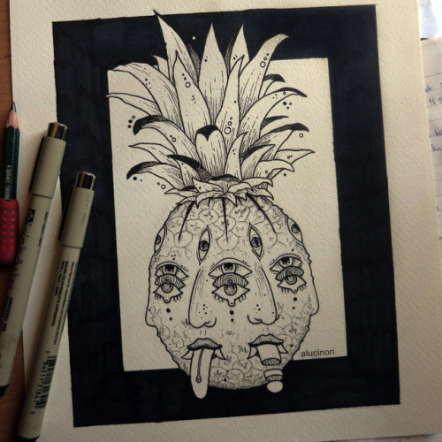 pineapple head :)  // more drawings on my tumblr and instagram (which I update more frequently)