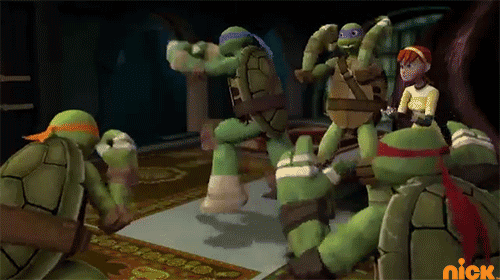 Excited for the Booyaka Showdown on Thursday at 8p/7c?! Bust a move turtle-style to celebrate!