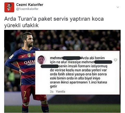 Arda Turan'a paket servis...