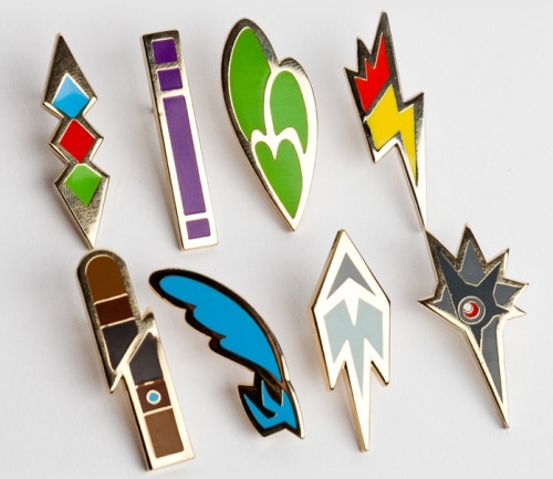 gamerfashion101:  Generation 1-5 Gym Badges (Pins) Each set of 8 sells for 24.99 Purchase Here!  Purchased a set of the Kanto badges not too long ago. they are awesome!!!