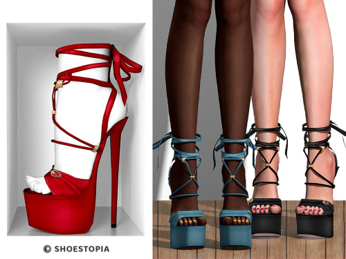 SHOESTOPI∆ - The Sims 4 Shoes | CREATIONS OF THIS WEEK+10 SwatchesFemaleSmooth WeightsMorphsCustom T