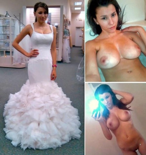 Dressed then topless or nude
