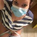 herypanty:I usually have to do my pics at work in the bathroom…here’s me having a little fun with my mask! Lol  Message me about my panties! I’ll send them to you after I wear them!