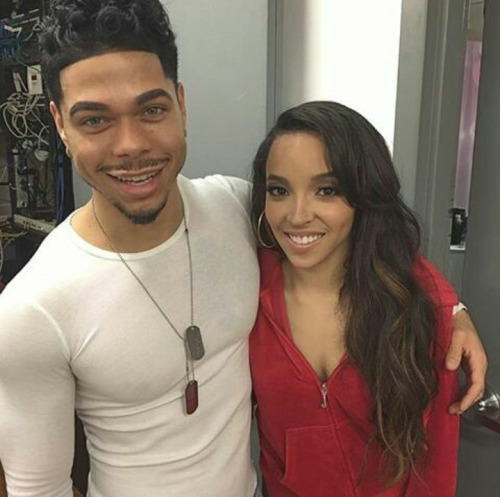 Tinashe with fans last night