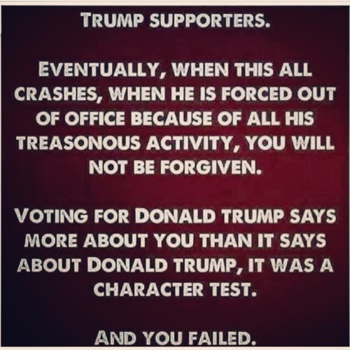 Miserably. Horrible people voted for him.