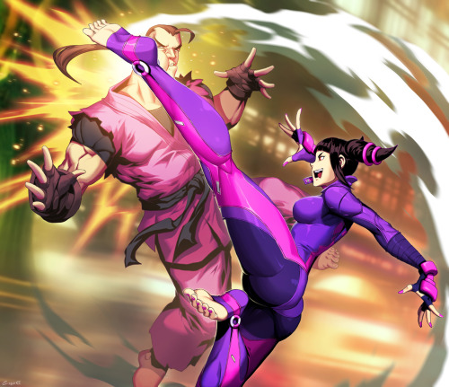 Juri - Kasatsushu image done for StreetFighter : The Miniatures Game, published by @JascoGames Love 