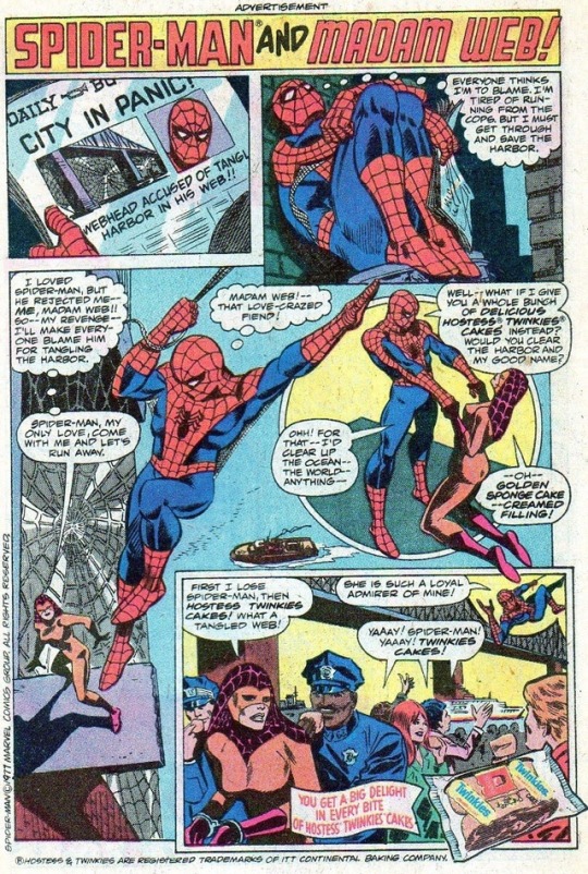 Shads this talk of hand holding better stop now. Hostess Spider-Man once held hands with Madam Web, and now he’s dead. (heeroyuy008)HEY, KIDS! SPIDER-MAN IS DEAD! EAT TWINKIES!