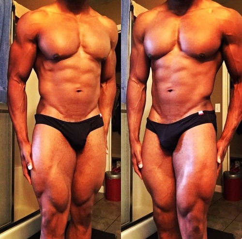 youcallmeyy:  Sexy chocolate with his cheap black jocks