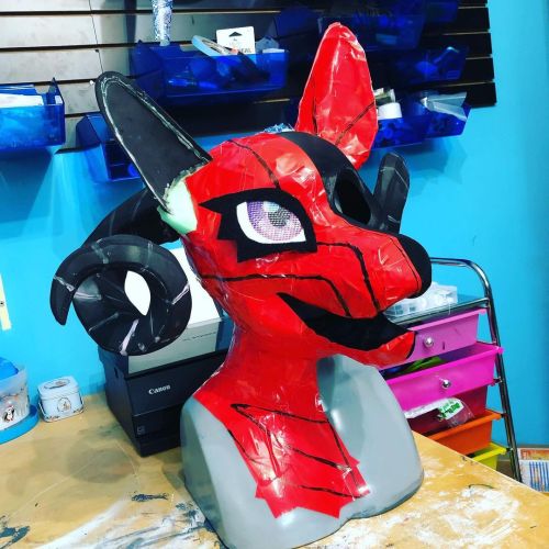 Kallista is in progress!!! Super excited to finish this #commission #fursuit #fursuitmaker #furryfan