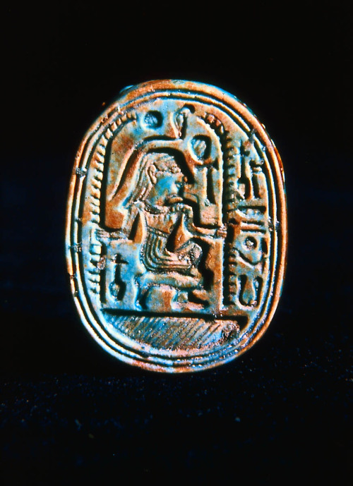 ScarabFrom Deir el-Ballas; New Kingdom, Dynasty 18, reign of Amenhotep I, 1514–1493 B.C.Steatite sca