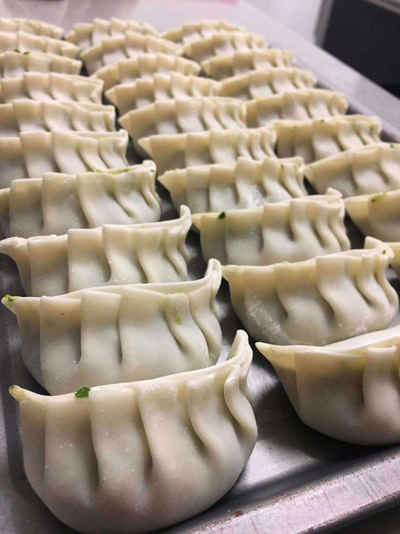 food-porn-diary:  [OC] homemade pork &amp; mushroom dumplings