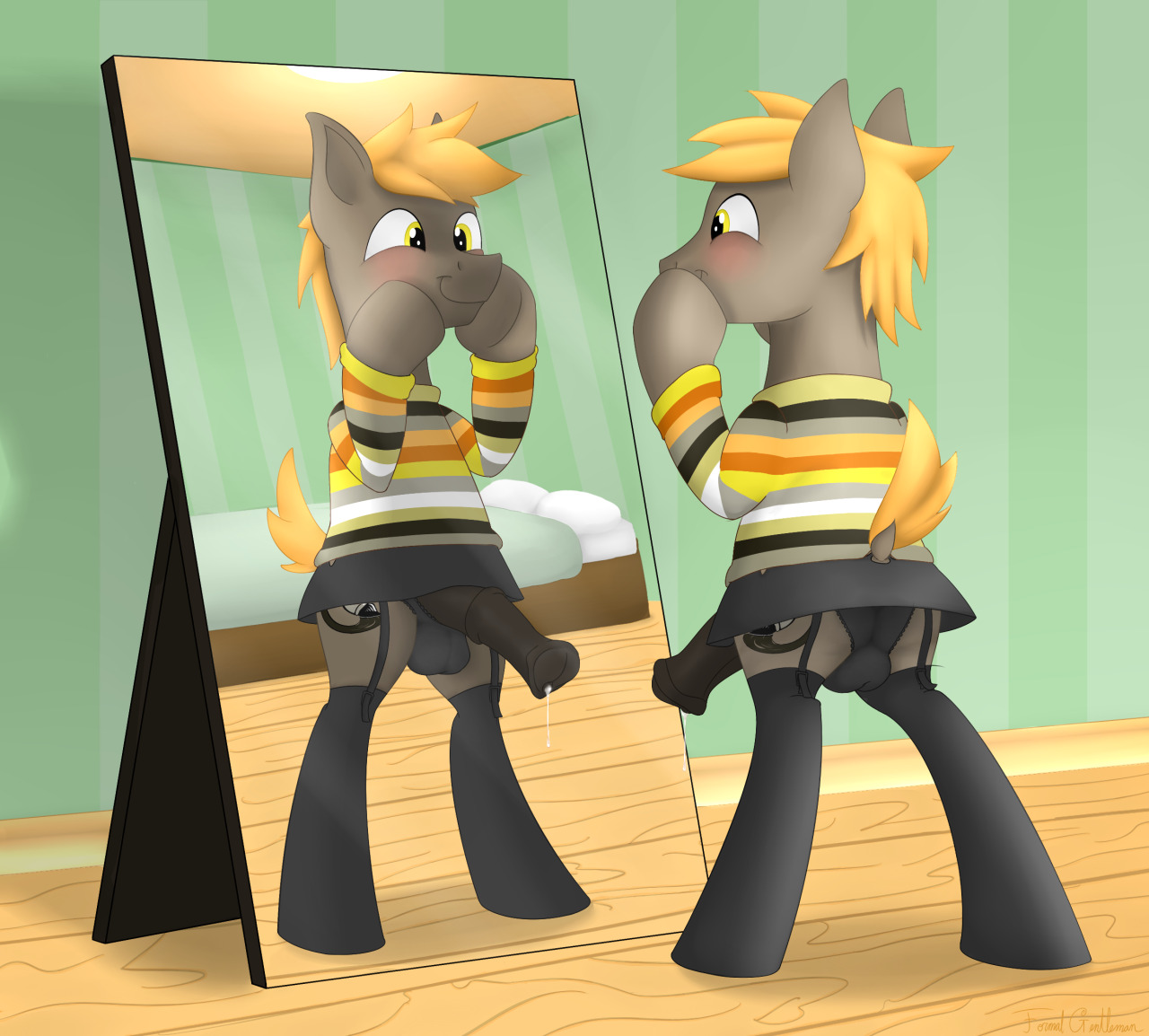 formalgentleman:  A birthday gift for Braeburned of his cute oc Umber. Brae, wish