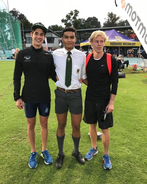 When the two athletes won the game they were awarded with their own submissive student. Socks pulled