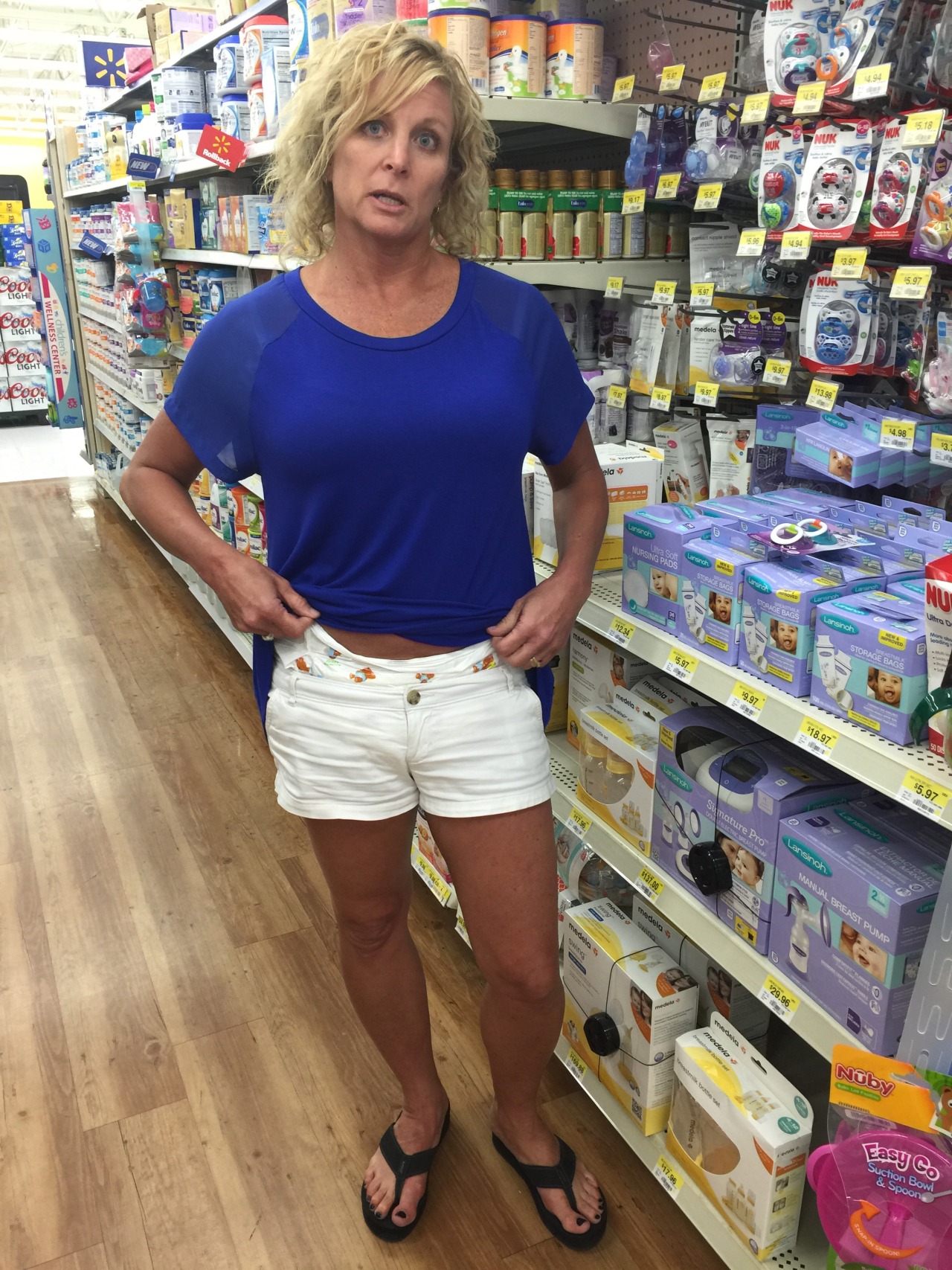 thebambinogirl:  Daddy made me wear my short Holilister shorts again out in public.