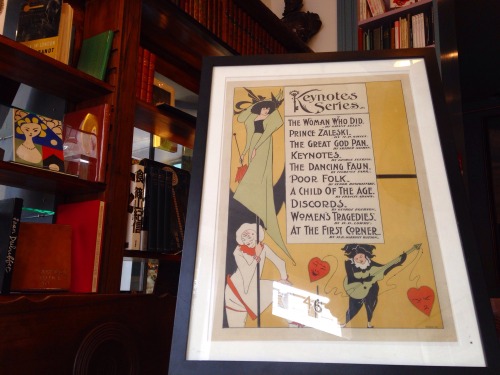 BEARDSLEY (Aubrey). Keynotes Series. Lithographic poster advertising the first 10 novels in the &ld