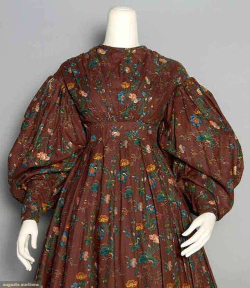 lesmiserablesfashions: Day dress c. 1825 [x]