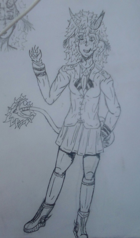 My Persona/self Insert Oc For BNHA, Axel! *Axel Maiden *female *17 *class 2-A *quirk: Flames- She Can