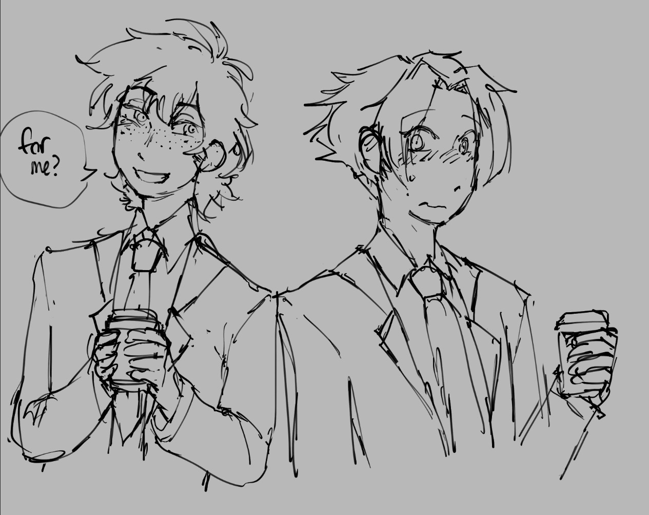 Tim brought Danny coffee.
