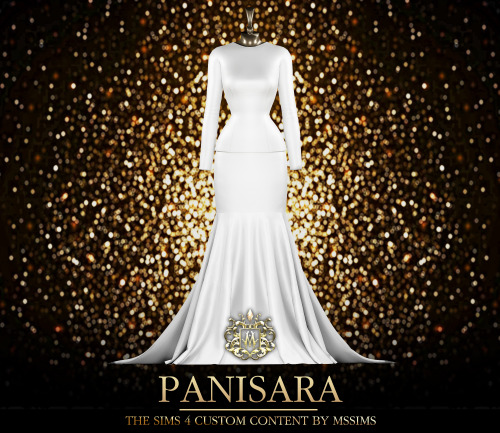 PANISARA GOWN FOR THE SIMS 4ACCESS TO EXCLUSIVE CC ON MSSIMS4 PATREONDOWNLOAD ON MSSIMS PATREONDOWNL