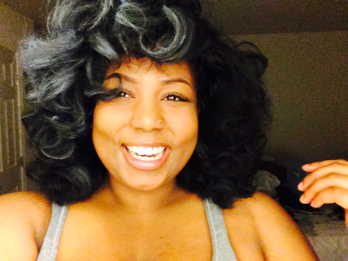 lucidnee:  Half my hair decided to stay gray