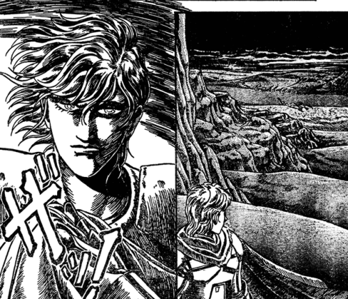 The only surviving page from Kentaro Miura’s (the artist and writer of Berserk) first manga. D