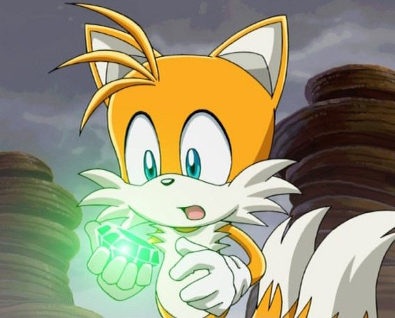 AndTails — Sonic and Tails fist bump. From the Sonic Chaos