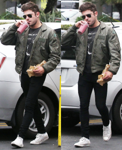 zacefronsbf:Zac Efron in Los Angeles, CA