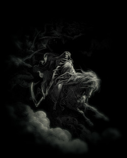 sakrogoat:  Paul Gustave Doré - Death on the Pale Horse