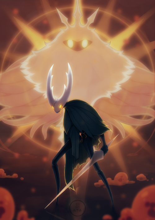 The Hollow KnightFanart illustration of Hollow knight! Great game!&mdash;&mdash;&mdash;&mdash;&mdash