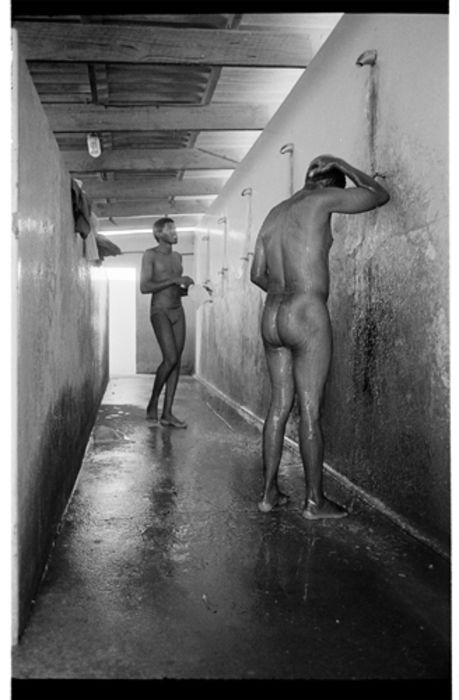 openshowers:Two men taking a shower in a