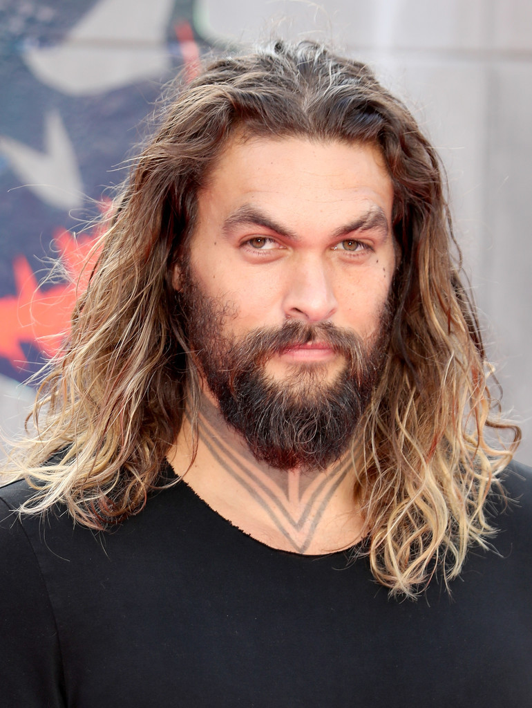 giveme-givenchy: Jason Momoa attends the European Premiere of “Suicide Squad”