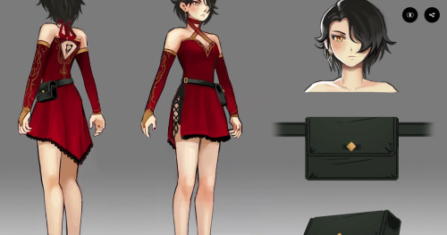 hearditbothways:theivorytowercrumbles:Concept Art – Cinder, Emerald, Mercury, AmberMore RWBY concept