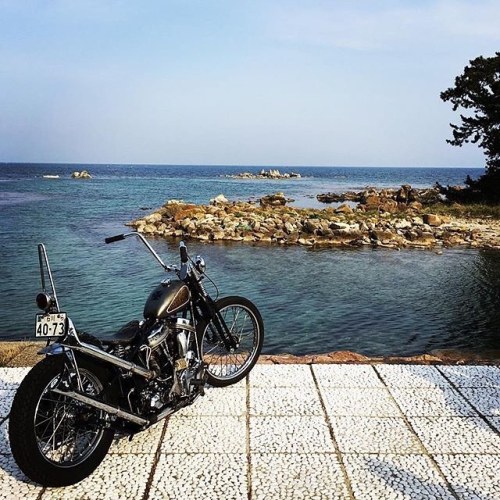 lowbrowcustoms:  Ride Everywhere…  📷: @takeo88 #panheadsforever #panhead #ride #ftw #rideeverywhere #choppers #pan #chopper #buildsomething #classy