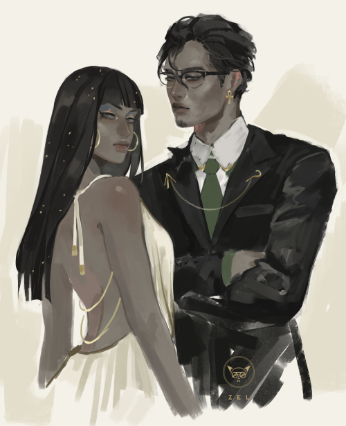 ENNEAD: Human(?) Osiris & Isis au they could’ve been the best power couple but Osiris just