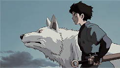 Mononoke Hime + wolves
