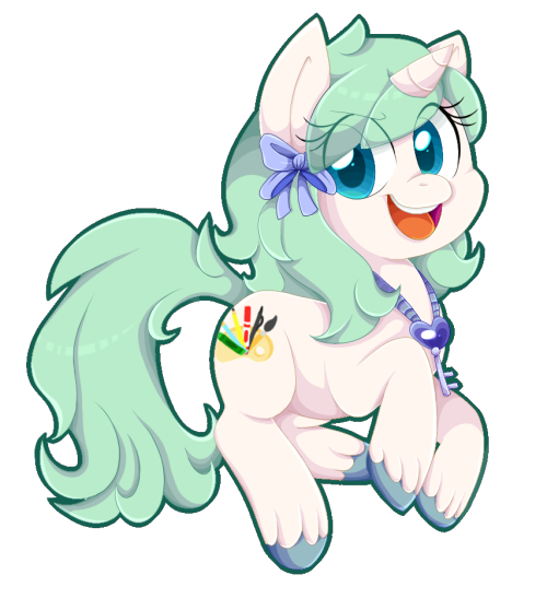 I also have a new ponysona. Her name is Pastel Prism. I blame my girlfriend for getting me back into