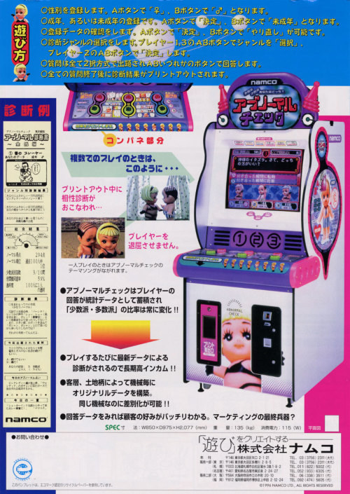 namcomuseumonline: Abnormal Check. One of Namco’s.. stranger games.