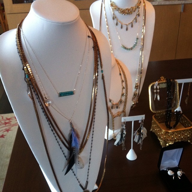 Up close and pretty at last night’s trunk show