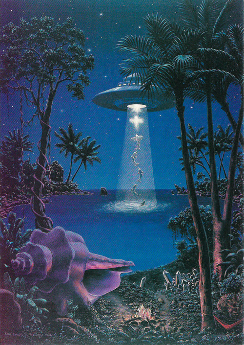 ufo-the-truth-is-out-there: By: Guage Taylor. 1996 art illustration 