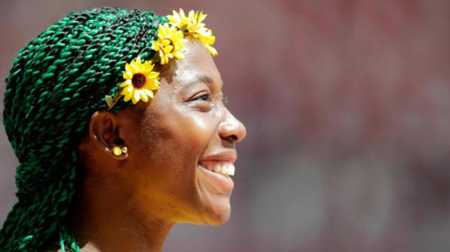 courtneycocoa:  wocinsolidarity:  tahliahdebrettbarnett:  Shelly-Ann Fraser-Pryce at the IAAF World Championships, Beijing 2015  OMG  Yes! 